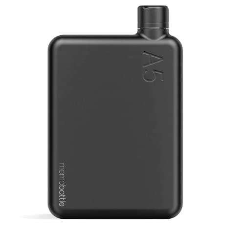 memobottle A5 BLACK | 36 oz / 1080 ml | Durable, Leak-Proof, Premium Stainless Steel Water Bottle | Ideal for Modern Lifestyle, Gym Workouts & Travel