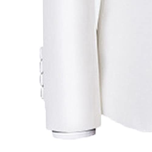 Casual 2 Button Suits for Men Slim Fit Notched Lapel Business Sets Solid Color Wedding Formal Jacket Vest Pants (White,Medium)