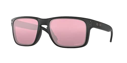 Oakley OO9102 Holbrook 9102K0 55MM Matte Black/Prizm Dark Golf Square Sunglasses for Men + BUNDLE Accessory Leash Kit+ BUNDLE with Designer iWear Eyewear Kit