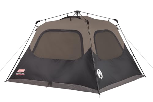 Coleman Camping Tent with Instant Setup - 4/6/8/10 Person Weatherproof Tent with WeatherTec Technology, Double-Thick Fabric, and Included Carry Bag, Sets Up in 60 Seconds