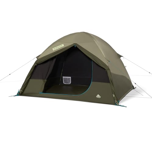 Kelty Daydreamer 4P + 6P Camping Tent, Blackout Fabric, Interior Light Diffusing Gear Loft, Standing Height, PFAS Free (4 Person)