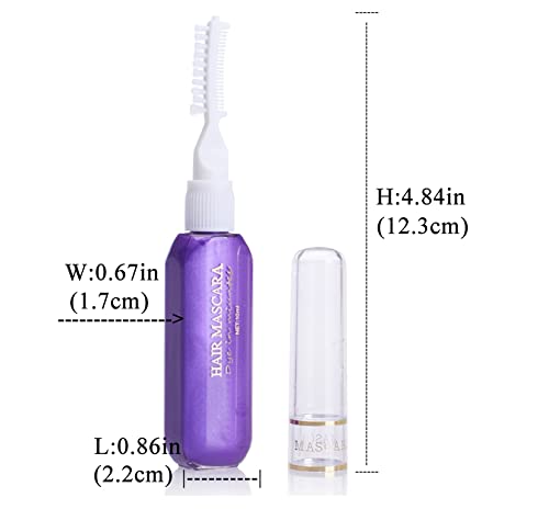 Temporary Hair Mascara Washable Temporary Hair Color Chalk Hair Dye Stick Non-toxic Instant Dye(Gold)
