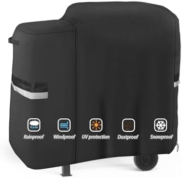 73700 Grill Cover for Pit Boss 700FB, Classic 700, Lexington 500 and Lexington 540, Pit Boss 400FB, Waterproof 600D Barbecue BBQ Grillcover for Pitboss PB500LX1,Fabric BBQ Grill Cover with Handle