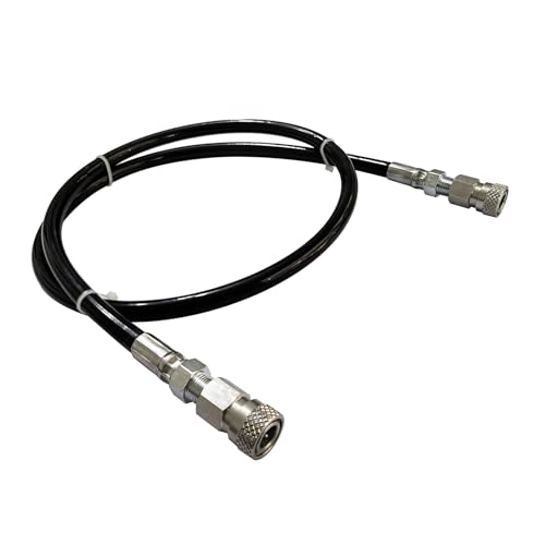Aopkeo 37inches Fill Whip 8mm Male Female Quick Disconnect 4500psi Charging Extension Hose Stainless Steel End for Paintball PCP Airsoft Diving (Double Female End)