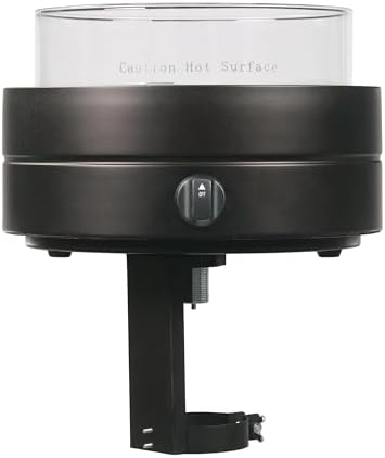 Amazon Basics 14 in 9,000 BTU Round Tabletop Propane Gas Fire Pit, Brown