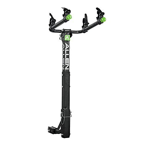 Allen Sports Deluxe Locking Quick Release 2-Bike Carrier for 2 Inch & 1 4 in. Hitch, Model 522QR , Black