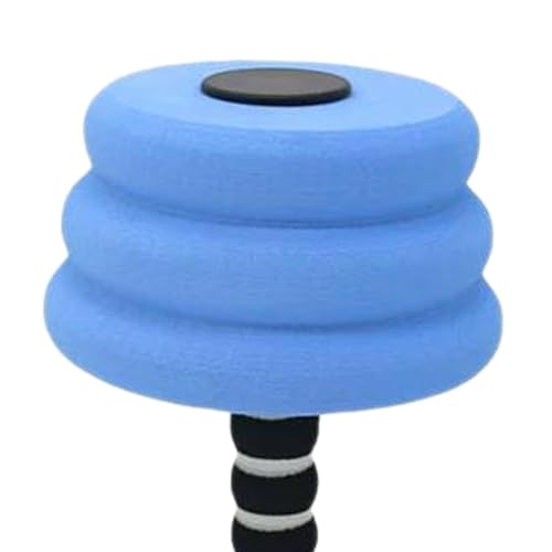 Aosekaa Aquatic Dumbbells Water Weight Workout Equipment Swimming Barbell EVA Water Aerobics Dumbbells for Men Adults Swimming Pool, Blue