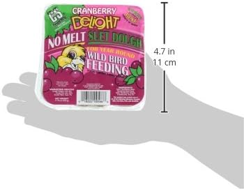 C&S Cranberry Delight No Melt Suet, 11.75 Ounce (Pack of 12)