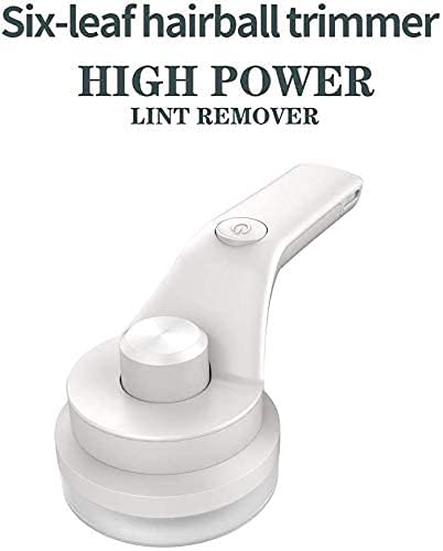 Fabric Shaver Defuzzer,Electric Lint Remover,with Replaceable Stainless Steel Blades,Dual Protection,Removable Bin,Easy Remove Fuzz Socks,Legging,for Your Clothes,Furniture,Bedding(Gray)