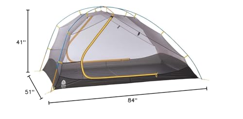 Sierra Designs Meteor Lite, Freestanding Lightweight Backpacking & Camping Tent with 2 Doors/Vestibules, Stargazer Rain Fly, Aluminum Poles (2-Person)