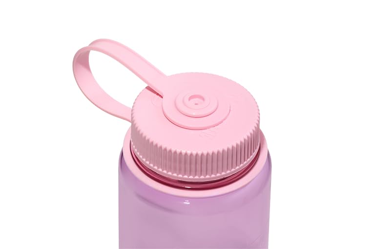 Nalgene Sustain Tritan BPA-Free Water Bottle Made with Material Derived from 50% Plastic Waste, 16 OZ, Wide Mouth, Cherry Blossom