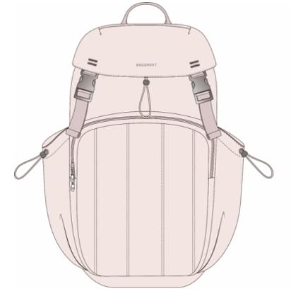 BAGSMART Backpack for Women, Wide Opening Travel Backpack, College Backpack for 15.6 Inch, Water-Resistant Quilted Daypack Lightweight Bookbag, Beige