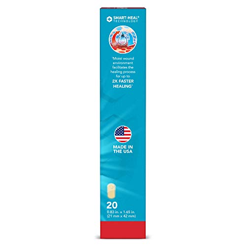 All Health Advanced Fast Healing Hydrocolloid Gel Bandages, Regular 20 ct | 2X Faster Healing for First Aid Blisters or Wound Care, 20 Count