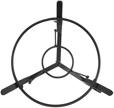 Alpine Corporation 10 Inch Tall Metal Stand fits one 8 Inch or 10 Inch Gazing Globe, Black