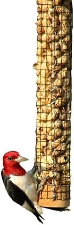 Backyard Birds Unlimited Cedar Whole in-Shell Peanut Outdoor Hanging Wild Bird Feeder Made in The USA-Large