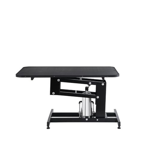 VEVOR Hydraulic Pet Grooming Table, 400LBS Static Load Capacity, 42.5 x 24 Inch Dog Grooming Station with Anti-Slip Tabletop and Dual Height Adjustable Arms with Clamps, for Medium and Small Dogs