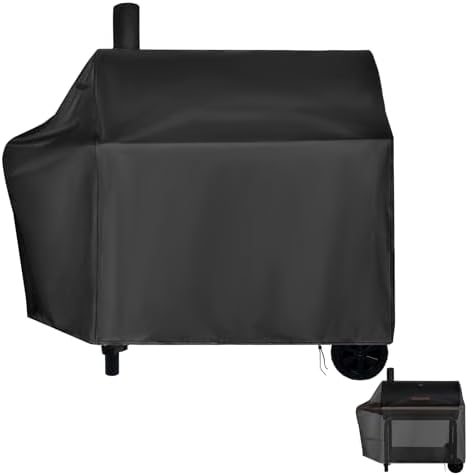 Charcoal Grills Cover for Royal Gourmet CC1830W 30 Barrel Charcoal Grill for CC1830S Grill,Water-Resistant BBQ Grill Cover Outdoor Grill Cover Barbeque Cover