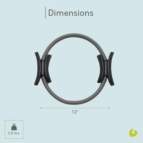 Balanced Body Ultra-Fit Circle Mini, Pilates Ring Resistance Trainer, Upper-Body and Leg Workout Equipment, Leg Exercise Equipment, Pilates Equipment for Home or Studio Use, 12-Inch Diameter