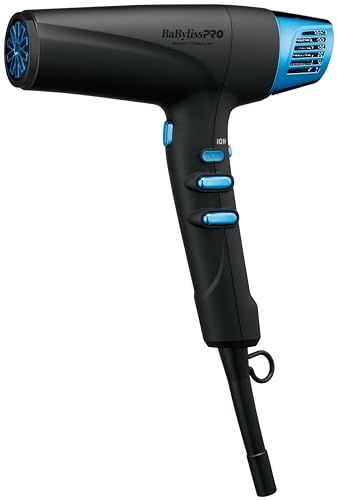 BaBylissPRO® Nano Titanium Limited Edition Dual Ionic Hair Dryer - Matte Black
