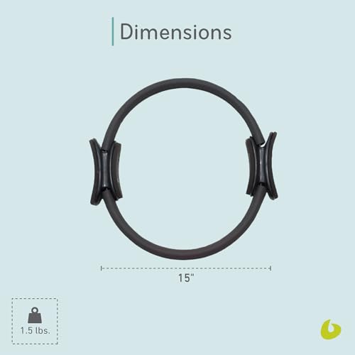 Balanced Body Ultra-Fit Circle, Pilates Ring Resistance Trainer, Upper-Body and Leg Workout Equipment, Leg Exercise Equipment, Pilates Equipment for Home or Studio Use, 15-Inch Diameter