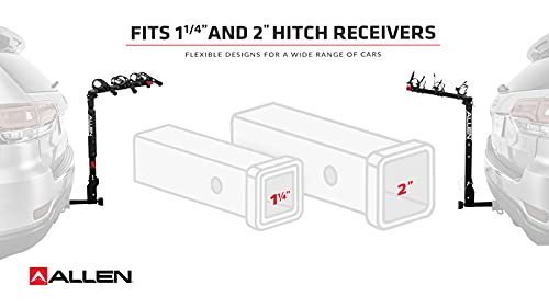 Allen Sports Premier Hitch Mounted 3-Bike Carrier, Model S535 , Black