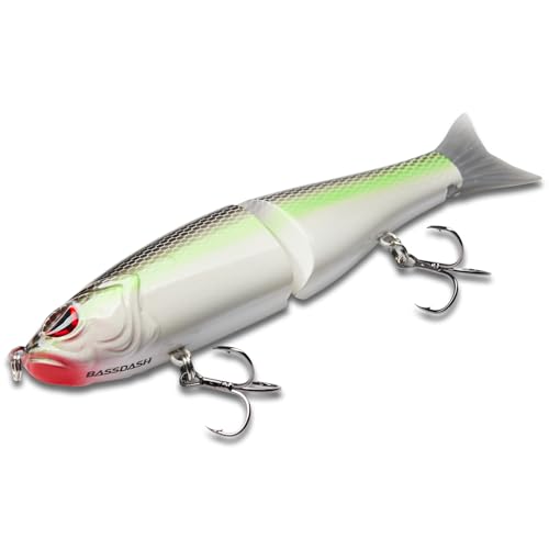 Bassdash SwimShad Glide Baits Jointed Swimbait Bass Pike Salmon Trout Muskie Fishing Lure