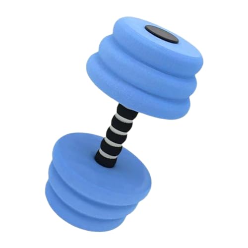 Aosekaa Aquatic Dumbbells Water Weight Workout Equipment Swimming Barbell EVA Water Aerobics Dumbbells for Men Adults Swimming Pool, Blue