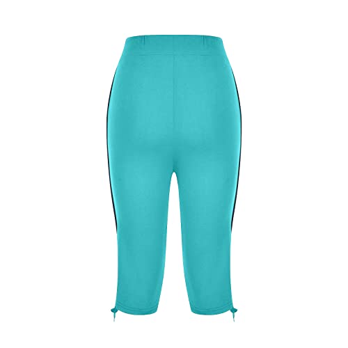 APIVOE Capri Sweatpants for Women Casual Lightweight Capri Joggers Plus Size Drawstring Capri Pants Summer Workout Capris