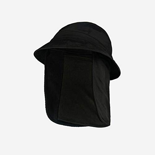 Airhole Tech Hat Bucket 3 Layer Balaclavas Headwear, Black, Medium/Large