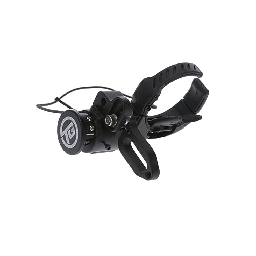 Truglo Hyper Strike Click-Up Drop-Away Cable-Driven Archery Black Arrow Rest - Quiet Full-Arrow Containment - Left-Handed