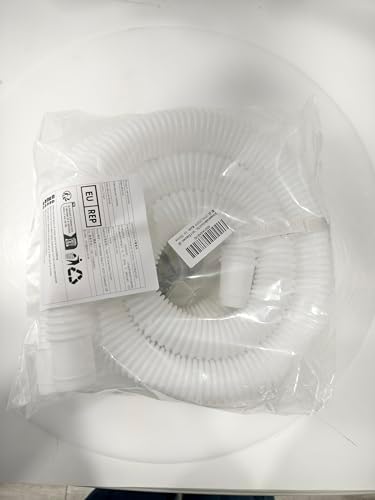 ANTOBLE Pool Hose for Intex 1.25" Diameter Above Ground Pool Pump Hoses Replacement Accessory 59" Long 1-1/4 Swimming Pool Filter Pump Hoses 607 637 With 4 Metal Clamps, 2 Pack
