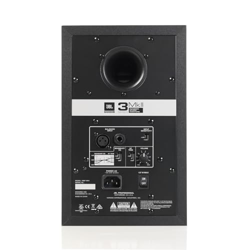 JBL Professional 305PMkII 5-Inch 2-Way Powered, Active Monitor Speaker for Near Field Music Production, Studio Monitor, Desktop Computer, Hi-Fi Audio. Sold Individually, Black