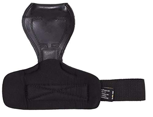 Cobra Grips PRO Weight Lifting Gloves Heavy Duty Straps Alternative Power Lifting Hooks Best for Deadlifts Adjustable Neoprene Padded Wrist Wraps Support Bodybuilding (PRO JET Black Rubber)