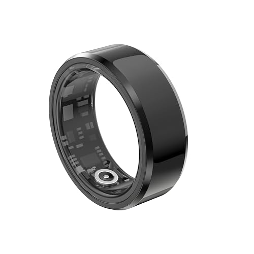 Generic Smart Ring X1 for Men and Women, Night Sleep Tracker Ring, Health Tracker, Fitness Tracker, Heart Rate, IP68 Waterproof Smart Health Ring (Black, 9)