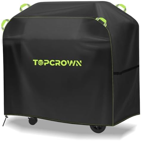 Grill Cover for Outdoor Grill, Universal Fit 45"-75" BBQ Gas Grill Waterproof Anti-UV Oxford Fabric Windproof Design with Adjustable Straps, Fits Weber/Char-Broil/Nexgrill and More (52")