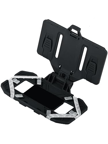 EralcNa Tactical Gear Plate Carrier Vest Accessories Phone Chest Mount Holder for Screen Size 4.7"-6.7",BK