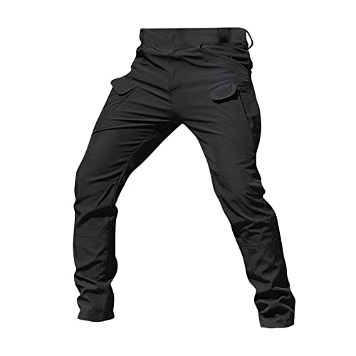 Baggy Cargo Pants Men Summer Work Pants Hiking Pants Cotton Outdoor Camo Tactical Pants Waterproof Pants Motorcycle Pants Mens Lightweight Stretch Fishing Travel Camping Pants with Multi Pockets