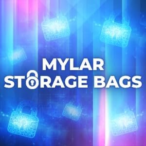 Mylar Bags Smell Proof -1000 Count (Black, 1/8 Ounce 5.25"x3.75") - 6mil Thickness Packaging Bags - Mylar Bags For Food Storage - Resealable Bags