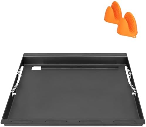 Full-Size Griddle Inserts for Weber Spirit I & II 200 Series Grills, Flat Top Grill Griddle for GS4 Spirit E-210 E-220 S-210 S-220, Rectangular Grill Insert Replacement for 7637 Grates