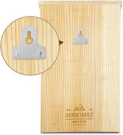 Bat House Outdoor Bat Habitat, Real Bark Finish, 2 Chamber