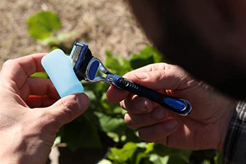 Coghlan's Silicone Razor Covers, Dishwasher Safe, Blue and Clear, 2 Pack