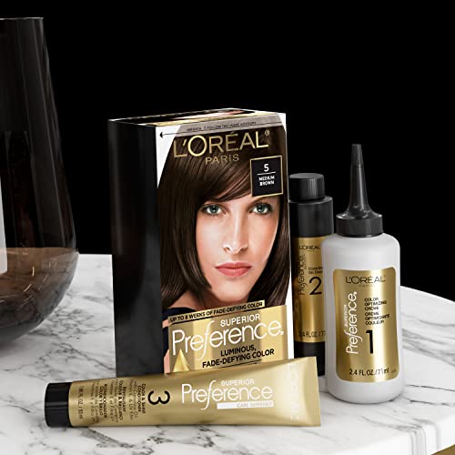 L'Oreal Paris Superior Preference Fade-Defying + Shine Permanent Hair Color, UL61 Ultra Light Ash Brown, Pack of 1, Hair Dye