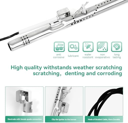 463244819 Grill Replacement Parts for Charbroil Performance 6 Burner 463244819, 463276517, 5 Burner 463347519, 4 Burner 463342119, 463347017, G470-5200-W1 Burner, G470-0004-W1A Heat Plate, Crossover