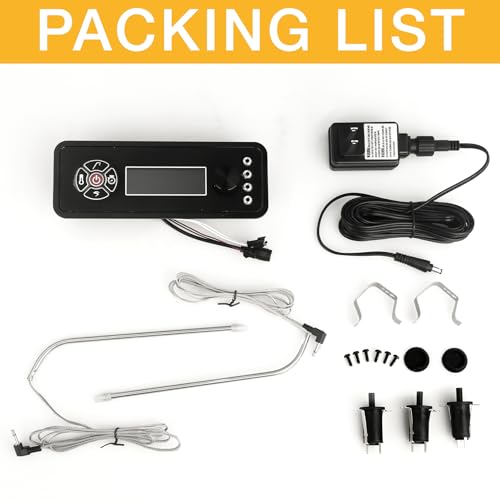 Control Panel for Masterbuilt Gravity Series 560 800 1050 Replacement Parts Power Adapter Cord Door Switch Digital Charcoal Grill Smoker Controller Board 9904190036 9904200043 9904200004 (Non-WiFi)