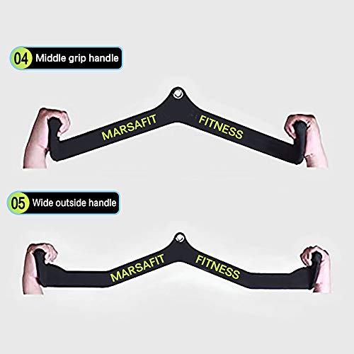 Tricep Press Down Bar Lat pull down Bar Handle Pulley Cable Machine Attachments, Home Gym Fitness Rowing bar Bicep Curl Back Strength Training Wide Grip Lat PullDown Bar Exercises (Length 31")