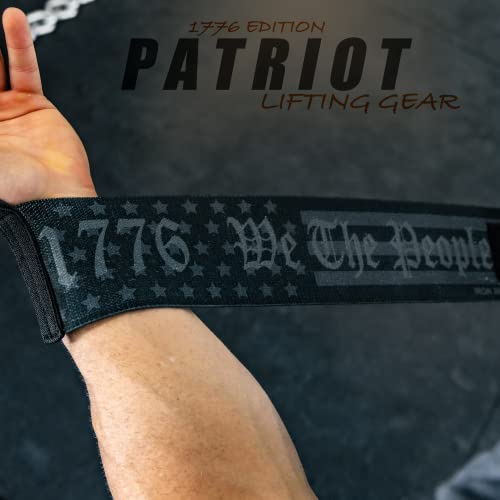 Iron Infidel Wrist Wraps for Weightlifting - 24" Heavy Duty Support for Working Out, Gym Accessories for Men - Use for Lifting, Crossfit, Fitness, Exercise, Bench Press, Powerlifting (1776)