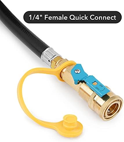 Stanbroil 6 Feet Propane Regulator Hose - 1/4" Female Quick Connect x Acme Nut for Olympian 5100 5500 RV Grill and Low Pressure LP Gas Grill, Heater