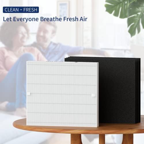 AP-1512HH Filter Set Replacement for Coway Airmega AP-1512HH and 200M Air Purifiers, 1 True HEPA and 4 Carbon Pre-Filters