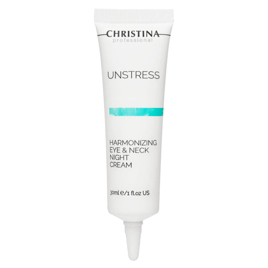 -CHRISTINA- Unstress Harmonizing Eye & Neck Night Cream with Retinol | Overnight Skin Repair for All Skin Types | Eye Cream Revitalizes, Nourishes, and Hydrates your Skin 1 fl. oz (30 ml)
