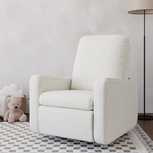 Graco Teddi Power Recliner Swivel Glider (Ivory Boucle) – Electronic Power Recline, USB-A & USB-C Charger, Premium Cushioning & Comfort